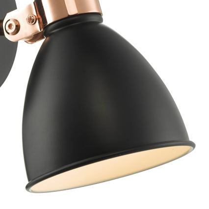 Där Lighting FRE0722 - Wandspot FREDERICK 1xE14/40W/230V zwart