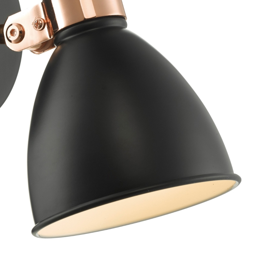 Där Lighting FRE0722 - Wandspot FREDERICK 1xE14/40W/230V zwart