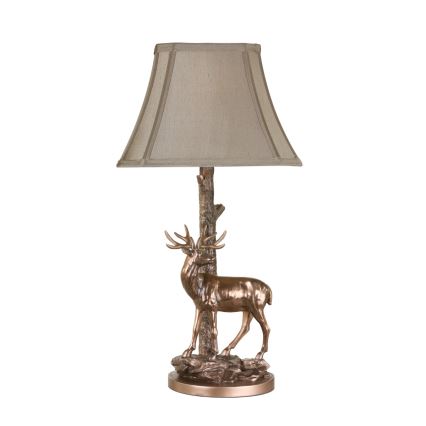 Där Lighting GUL5545-X - Tafellamp GULLIVER 1xE27/60W/230V beige/brons