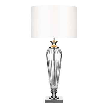 Där Lighting HIN4208 - Tafellamp HINTON 1xE27/60W/230V wit/glanzend chroom