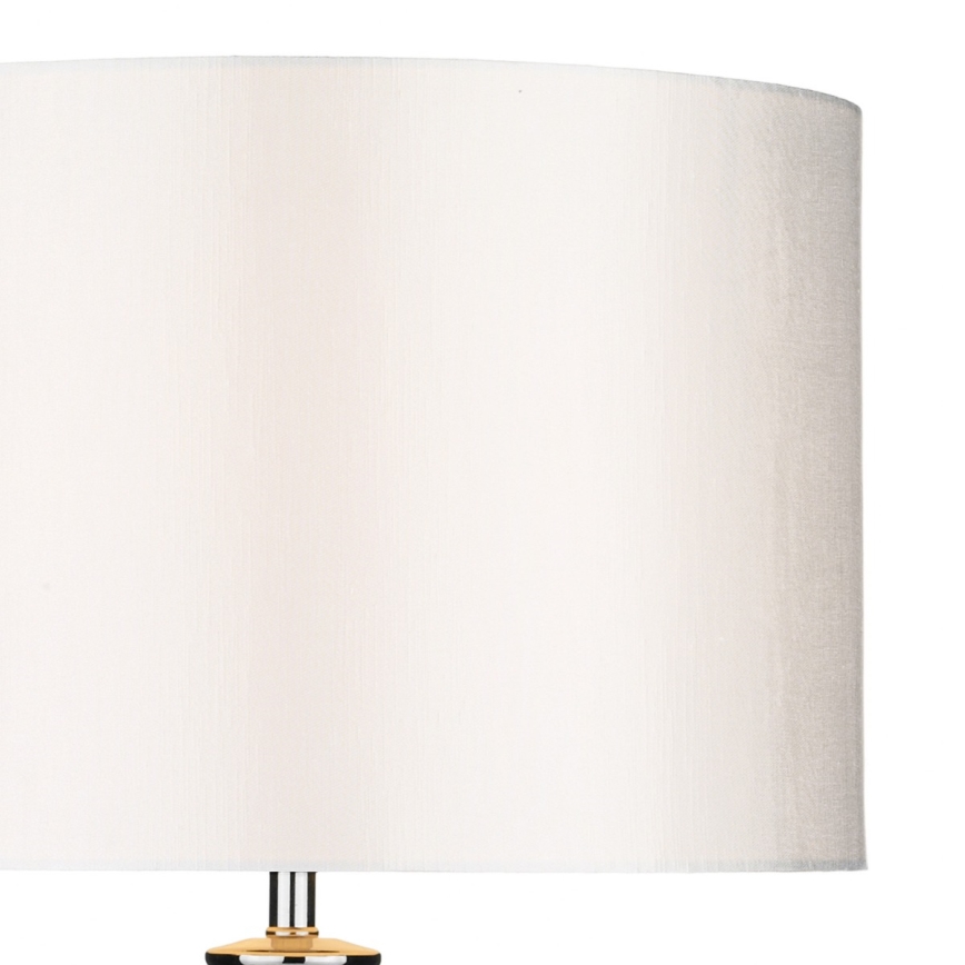 Där Lighting HIN4208 - Tafellamp HINTON 1xE27/60W/230V wit/glanzend chroom