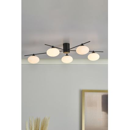 Där Lighting JAS5422 - Opbouwlamp JASPER 5xG9/25W/230V zwart