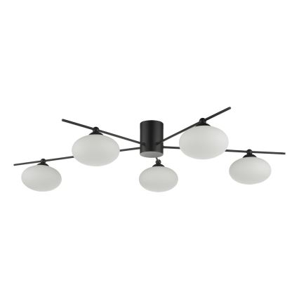 Där Lighting JAS5422 - Opbouwlamp JASPER 5xG9/25W/230V zwart