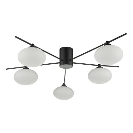 Där Lighting JAS5422 - Opbouwlamp JASPER 5xG9/25W/230V zwart