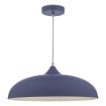 Där Lighting KAE0123 - Hanglamp KAELAN aan kabel, 1xE27/60W/230V, blauw