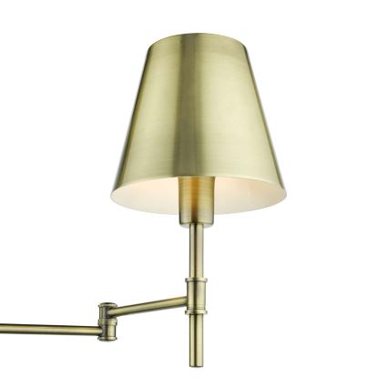Där Lighting KEN0775 - Flexibele wandlamp KENSINGTON 1xE14/25W/230V messing
