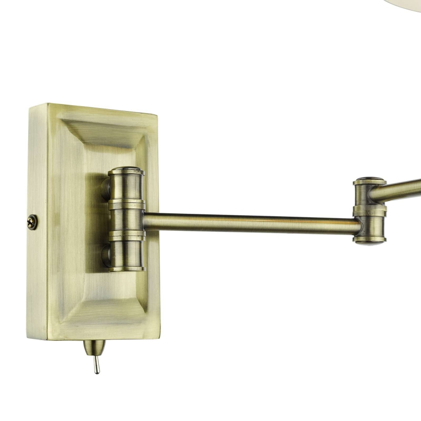 Där Lighting KEN0775 - Flexibele wandlamp KENSINGTON 1xE14/25W/230V messing