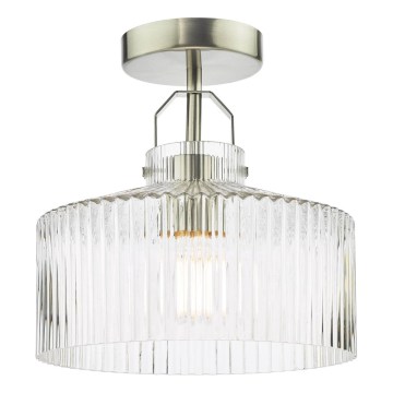 Där Lighting LEN4846 - Plafonnière LENKA 1xE27/60W/230V mat chroom