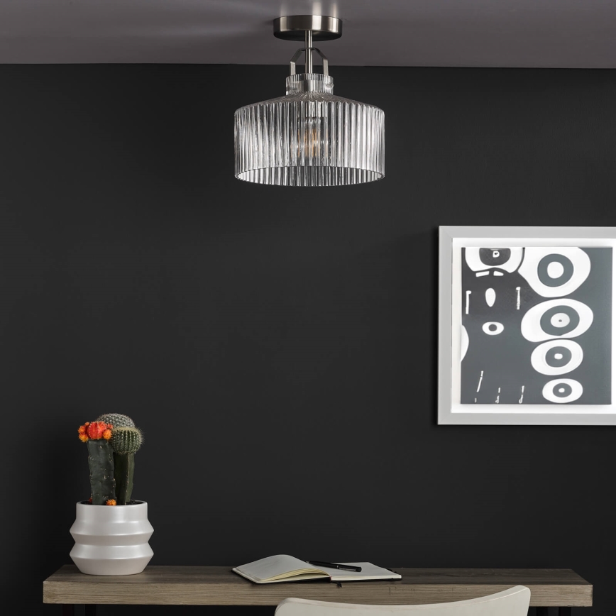 Där Lighting LEN4846 - Plafonnière LENKA 1xE27/60W/230V mat chroom