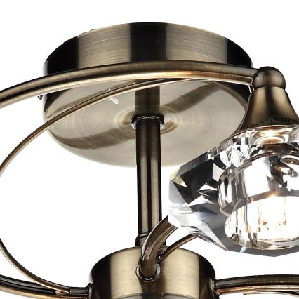 Där Lighting LUT0675 - Plafondkroonluchter LUTHER 6xG9/40W/230V messing