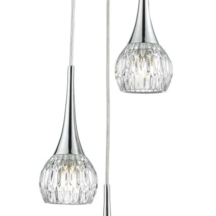 Där Lighting LYA0350 - LYALL hanglamp aan kabel 3xG9/40W/230V glanzend chroom