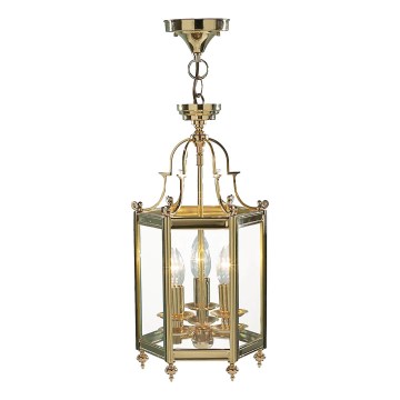 Där Lighting MOO0340 - MOORGATE kroonluchter aan ketting 3xE14/60W/230V, messing