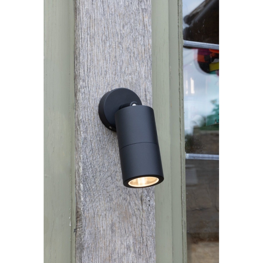 Där Lighting ORT0722 - LED buitenwandspot ORTEGA 1xGU10/5W/230V IP65 zwart