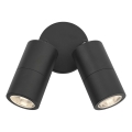 Där Lighting ORT0922 - ORTEGA LED buitenwandspot 2xGU10/5W/230V IP65 zwart