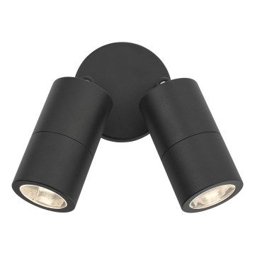 Där Lighting ORT0922 - ORTEGA LED buitenwandspot 2xGU10/5W/230V IP65 zwart