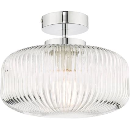 Där Lighting RIV5208 - RIVA opbouwplafondlamp voor badkamer 1xE27/60W/230V IP44 glanzend chroom