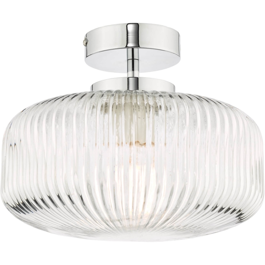 Där Lighting RIV5208 - RIVA opbouwplafondlamp voor badkamer 1xE27/60W/230V IP44 glanzend chroom