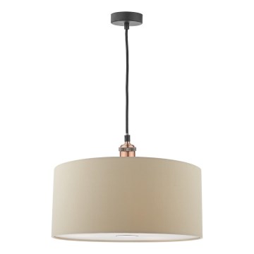 Där Lighting RON6529 - Hanglamp aan kabel RONDA 1xE27/60W/230V beige