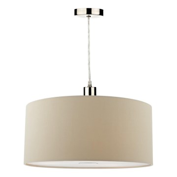 Där Lighting RON6529 - Hanglamp met kabel RONDA 1xE27/60W/230V zwart/beige