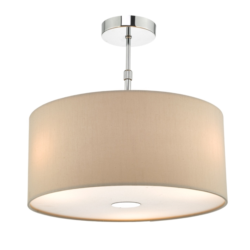 Där Lighting RON6529 - Hanglamp met kabel RONDA 1xE27/60W/230V zwart/beige