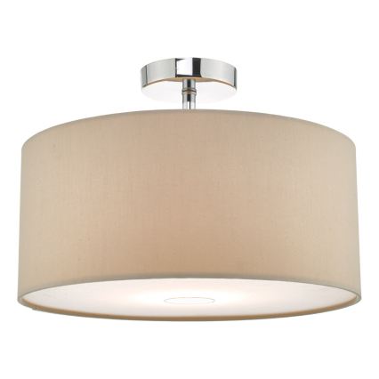 Där Lighting RON6529 - Hanglamp met kabel RONDA 1xE27/60W/230V zwart/beige