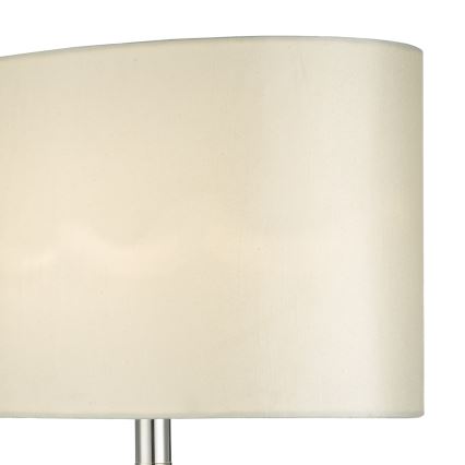 Där Lighting SYR4235 - Tafellamp SYRACUSE 1xE27/60W/230V glanzend chroom/crème
