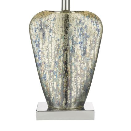 Där Lighting SYR4235 - Tafellamp SYRACUSE 1xE27/60W/230V glanzend chroom/crème