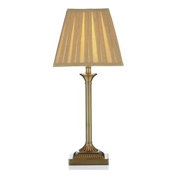 Där Lighting TAY4075-X - Tafelamp TAYLOR 1xE14/40W/230V beige/messing