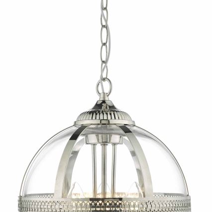 Där Lighting VAN0338 - Kroonluchter met ketting VANESSA 3xE14/40W/230V glanzend chroom
