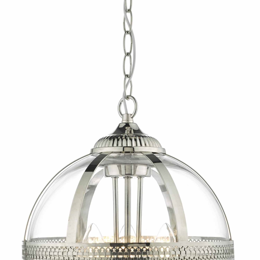 Där Lighting VAN0338 - Kroonluchter met ketting VANESSA 3xE14/40W/230V glanzend chroom