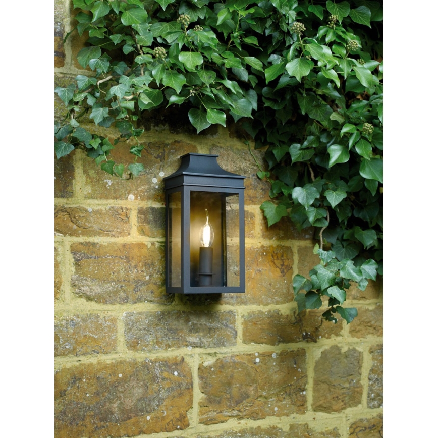 Där Lighting VAP5222 - Buitenwandlamp VAPOUR 1xE14/60W/230V IP44 zwart