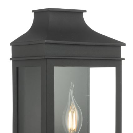 Där Lighting VAP5222 - Buitenwandlamp VAPOUR 1xE14/60W/230V IP44 zwart