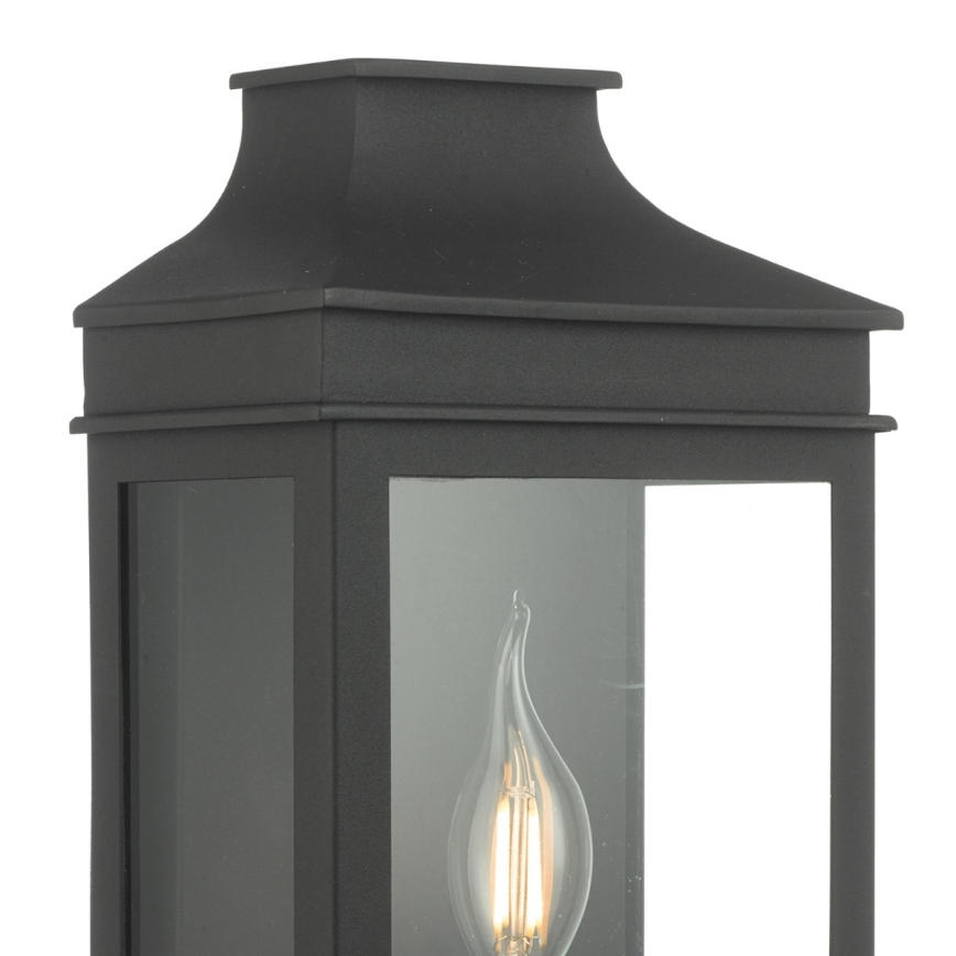 Där Lighting VAP5222 - Buitenwandlamp VAPOUR 1xE14/60W/230V IP44 zwart