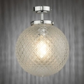 Där Lighting WAY0150 - Badkamer plafondlamp WAYNE 1xE27/40W/230V IP44 Ø 25 cm glanzend chroom