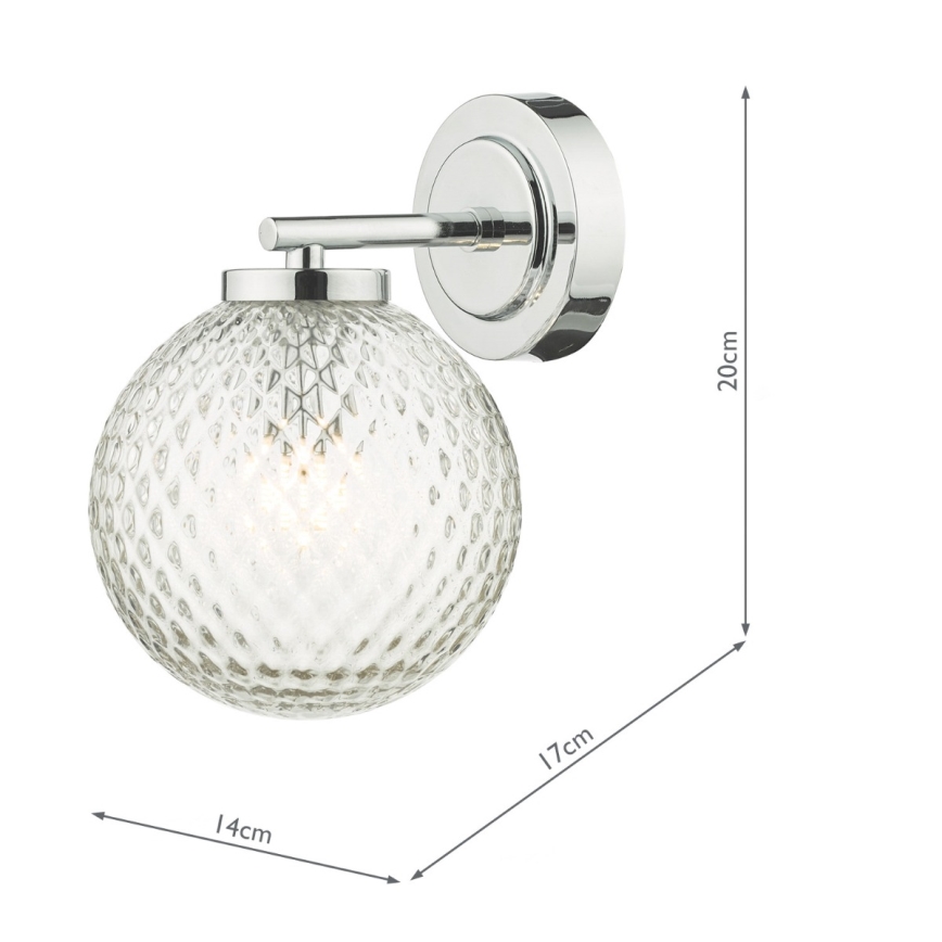 Där Lighting WAY0750 - Badkamerwandlamp WAYNE 1xG9/3W/230V IP44, glanzend chroom