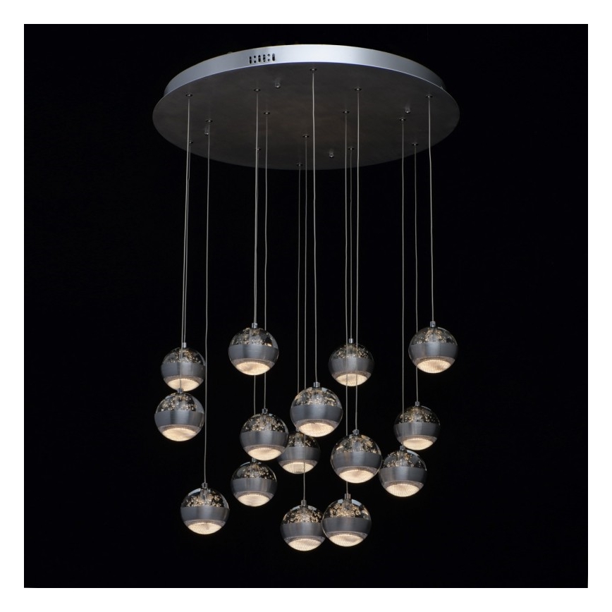 De Markt - Dimbare LED Hanglamp aan een koord MEGAPOLIS 15x LED / 6W / 230V + afstandsbediening