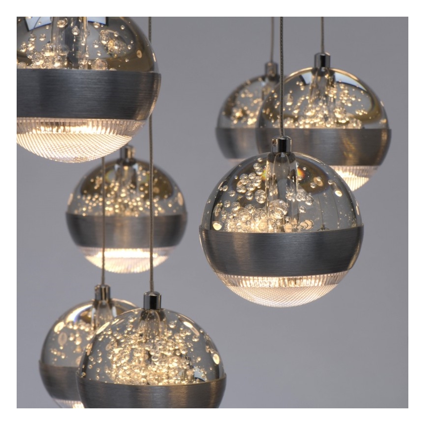 De Markt - Dimbare LED Hanglamp aan een koord MEGAPOLIS 15x LED / 6W / 230V + afstandsbediening