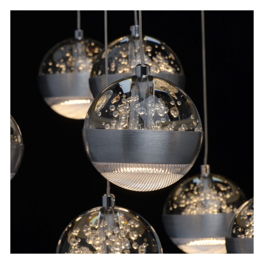 De Markt - Dimbare LED Hanglamp aan een koord MEGAPOLIS 15x LED / 6W / 230V + afstandsbediening