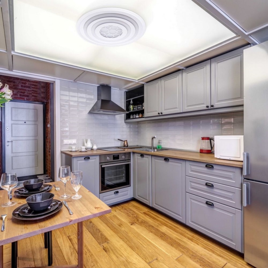 De Markt - LED Plafondlamp dimbaar PLATTING LED/6W/230V + afstandsbediening