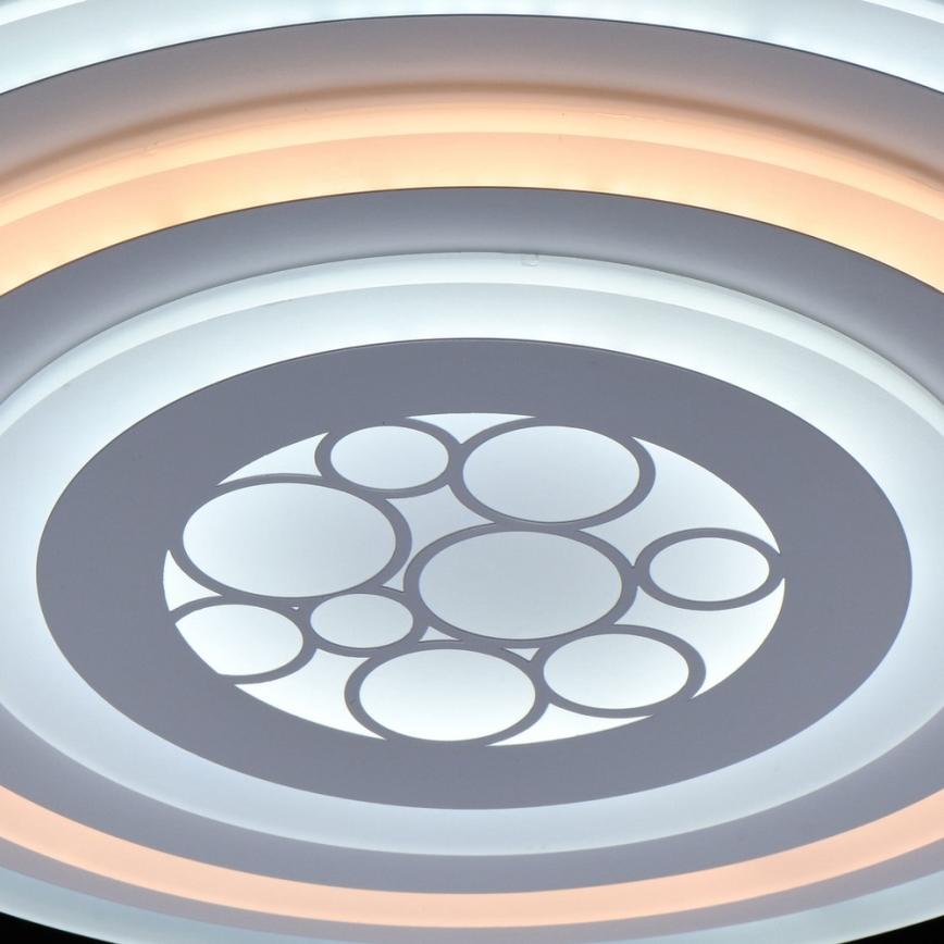 De Markt - LED Plafondlamp dimbaar PLATTING LED/6W/230V + afstandsbediening