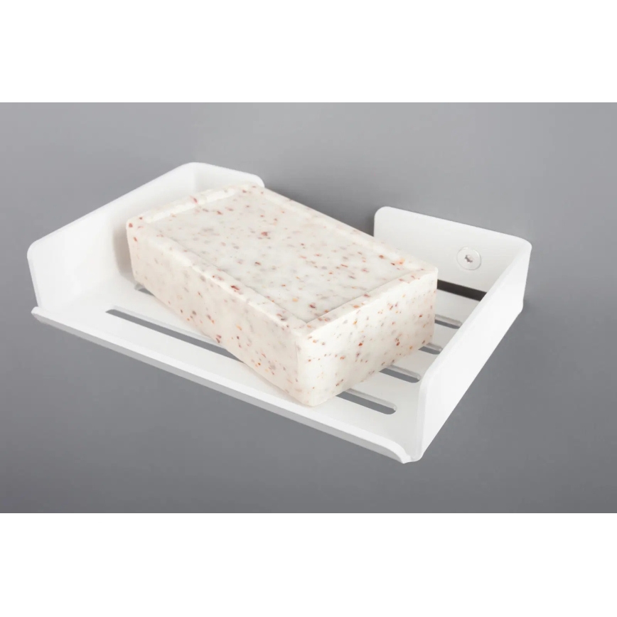 Deante ADM_A411 - Wandgemonteerde zeephouder MOKKO wit