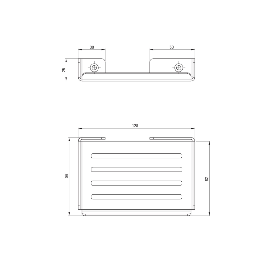 Deante ADM_A411 - Wandgemonteerde zeephouder MOKKO wit