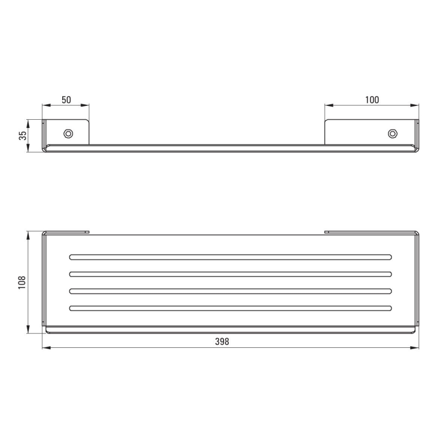 Deante ADM_A511 - Wandplank voor badkamer MOKKO wit