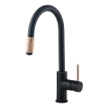 Deante BCA_B64M - Keukenkraan ASTER, zwart/messing