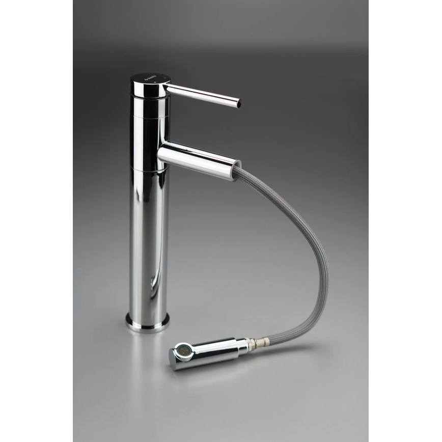 Deante BGE_022K - Wastafelkraan ORA met uittrekbare sproeikop, 30,9 cm, glanzend chroom