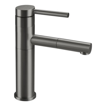Deante BGE_D22M - Wastafelmengkraan met uittrekbare sproeier ORA 22,9 cm titaan