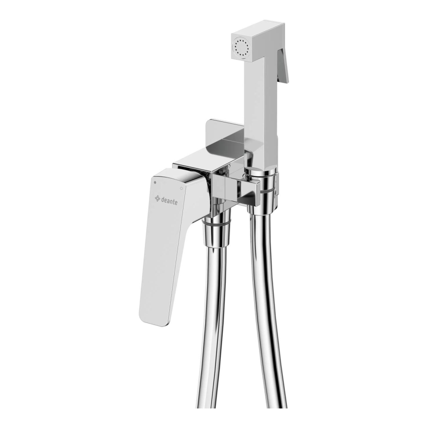 Deante BQL_034M - Bidetkraan met handdouche voor inbouwmontage BLUR, glanzend chroom