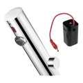 Deante BQR_P29R - Touchless wastafelmengkraan met temperatuurregeling SENSE 4xAA gepolijst staal