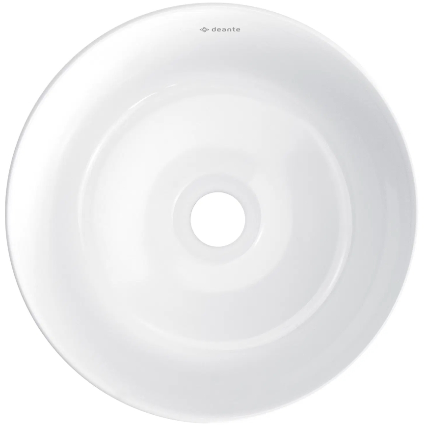 Deante CDJ_6U2S - Aanrecht wastafel JASMIN diameter 28 cm keramiek/wit