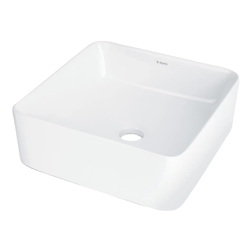 Deante CDJ_6U3S - Opzetwastafel JASMIN 34,5x34,5 cm keramiek/wit